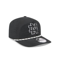 Notre Dame Fighting Irish Black and White Rope 19TWENTY Snapback Hat