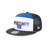 New York Giants 2025 Inspire Change Split Panel 9FIFTY Snapback Hat