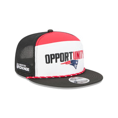 New England Patriots 2025 Inspire Change Split Panel 9FIFTY Snapback Hat