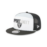 Las Vegas Raiders 2025 Inspire Change Split Panel 9FIFTY Snapback Hat