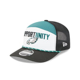 Philadelphia Eagles 2025 Inspire Change Split Panel 9SEVENTY Trucker Hat