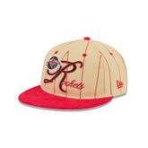 Houston Rockets Pinstripe Script Retro Crown 9FIFTY Adjustable Hat