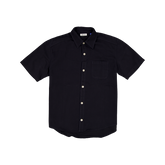 New Era Branded Brushed Cotton Navy Button Up Shirt