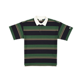 New Era Branded Yarn Dyed Cilantro Green Rugby Shirt