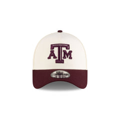 New Era x adidas Texas A&M Aggies Chrome White 9FORTY A-Frame Snapback Hat