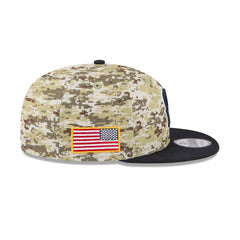 Houston Texans 2025 Salute to Service Fan Gear 9FIFTY Snapback Hat