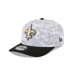 New Orleans Saints 2025 Salute to Service Fan Gear 9SEVENTY Stretch-Snap Hat