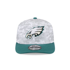 Philadelphia Eagles 2025 Salute to Service Fan Gear 9SEVENTY Stretch-Snap Hat