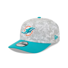 Miami Dolphins 2025 Salute to Service Fan Gear 9SEVENTY Stretch-Snap Hat