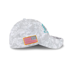 Miami Dolphins 2025 Salute to Service Fan Gear 39THIRTY Stretch Fit Hat