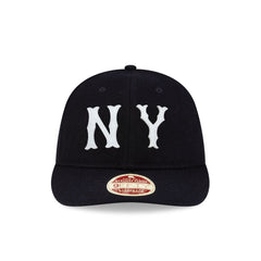 New York Highlanders Black Melton Wool Heritage Series Retro Crown 9FIFTY Strapback Hat