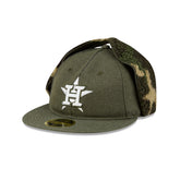 Houston Astros Three Looms Cotton Twill Camo Retro Crown Dog Ear 59FIFTY Fitted Hat