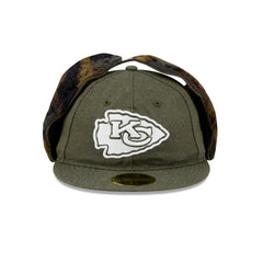 Kansas City Chiefs Three Looms Cotton Twill Camo Retro Crown Dog Ear 59FIFTY Fitted Hat