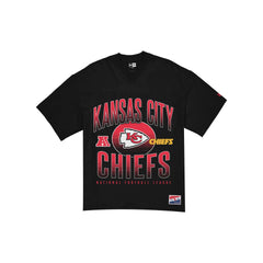Kansas City Chiefs Throwback Black Boxy T-Shirt