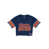 Houston Astros Throwback Women's Cropped T-Shirt