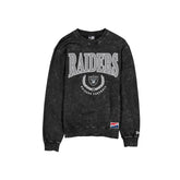 Las Vegas Raiders Throwback Mineral Wash Crewneck