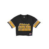 Pittsburgh Steelers Throwback Women's Cropped T-Shirt
