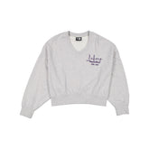 Los Angeles Lakers Glam Game Women's Oversized Glittery Crewneck