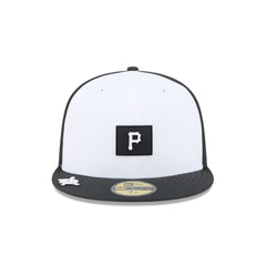 Pittsburgh Pirates 2026 Clubhouse Black & White 59FIFTY Fitted Hat