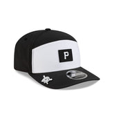Pittsburgh Pirates 2026 Clubhouse Black & White Split Panel 9SEVENTY Stretch-Snap Hat