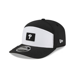 Philadelphia Phillies 2026 Clubhouse Black & White Split Panel 9SEVENTY Stretch-Snap Hat