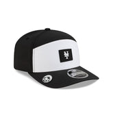New York Mets 2026 Clubhouse Black & White Split Panel 9SEVENTY Stretch-Snap Hat