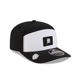 Detroit Tigers 2026 Clubhouse Black & White Split Panel 9SEVENTY Stretch-Snap Hat