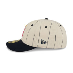 Los Angeles Angels Linen Pinstripe Retro Crown 59FIFTY Fitted Hat