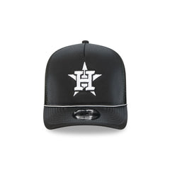 Houston Astros Washed Black 9FIFTY A-Frame Trucker Hat
