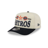 Houston Astros Three Hit Chrome White 9FIFTY A-Frame Snapback Hat