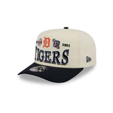 Detroit Tigers Three Hit Chrome White 9FIFTY A-Frame Snapback Hat