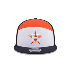 Houston Astros Block Split Panel 9FIFTY Trucker Hat
