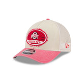 Ohio State Buckeyes Frayed 9FORTY M-Crown A-Frame Trucker Hat