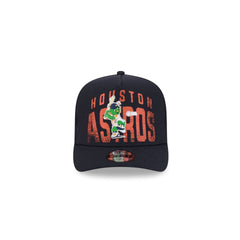 Houston Astros Logo Fade Kids 9FIFTY A-Frame Trucker Hat