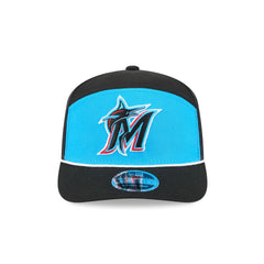 Miami Marlins Split Panel 9SEVENTY Stretch-Snap Hat