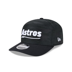 Houston Astros Black Camo Split Panel 9SEVENTY Stretch-Snap Hat