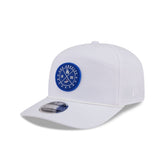 Los Angeles Dodgers Circle Logo White Split Panel 9SEVENTY Stretch-Snap Hat