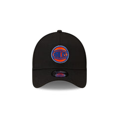 Malbon x New York Knicks Black 9FORTY A-Frame Snapback Hat