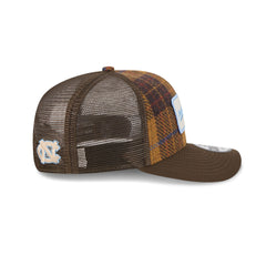 North Carolina Tar Heels Wool Plaid 9SEVENTY Trucker Hat