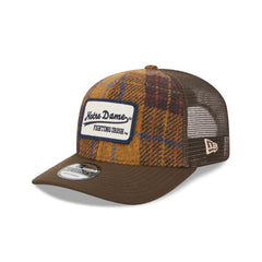 Notre Dame Fighting Irish Wool Plaid 9SEVENTY Trucker Hat