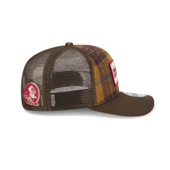 Florida State Seminoles Wool Plaid 9SEVENTY Trucker Hat