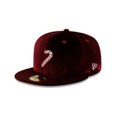 New Era Cap Velvet Candy Cane 59FIFTY Fitted Hat