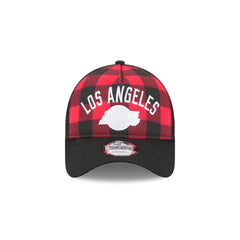 Los Angeles Lakers Evergreen Check 9FORTY A-Frame Trucker Hat