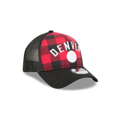 Denver Nuggets Evergreen Check 9FORTY A-Frame Trucker Hat