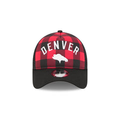 Denver Broncos Evergreen Check 9FORTY A-Frame Trucker Hat