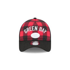 Green Bay Packers Evergreen Check 9FORTY A-Frame Trucker Hat