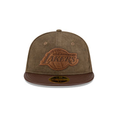 Los Angeles Lakers Utility Linen Retro Crown 59FIFTY Fitted Hat