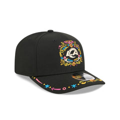 Los Angeles Rams Black Color Pop 9SEVENTY Stretch-Snap Hat