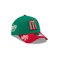 Mexico Baseball Script 9FORTY A-Frame Snapback Hat