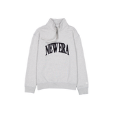 New Era Branded Heather Gray French Terry Quarter Zip